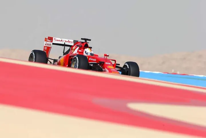 F1+Grand+Prix+Bahrain+Practice+Vettel