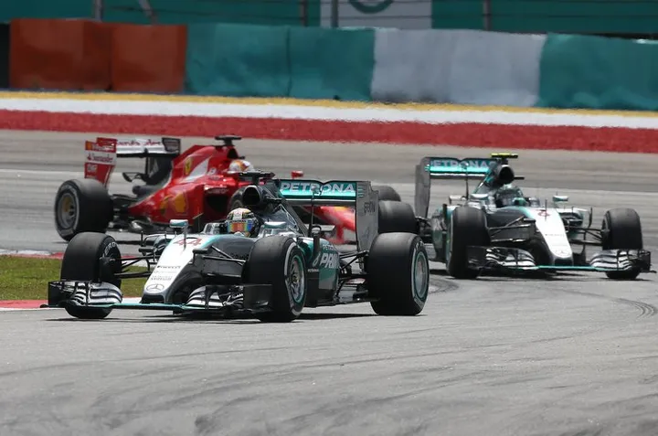 Rosberg Hamilton Vettel Malaysia