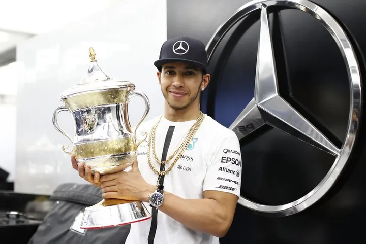 Hamilton Mercedes Bahrain winner