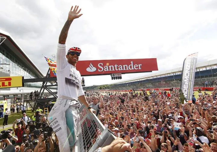 Hamilton Silverstone winner 2014 Mercedes