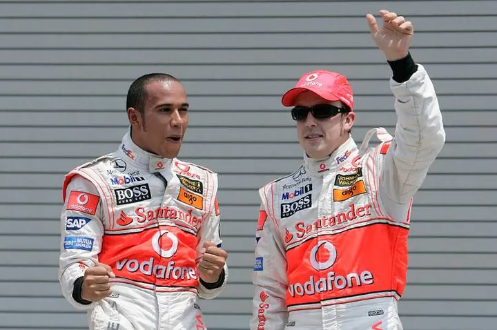 Hamilton Alonso McLaren 2007