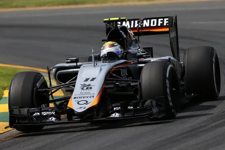 Sergio Perez (MEX) Sahara Force India F1 VJM08.Australian Grand Prix, Saturday 14th March 2015. Albert Park, Melbourne, Australia.