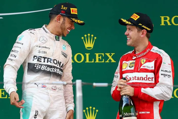 Lewis+Hamilton+Sebastian+Vettel+F1