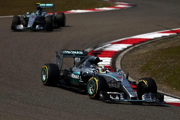 Hamilton+Rosberg+F1+Grand+Prix+China