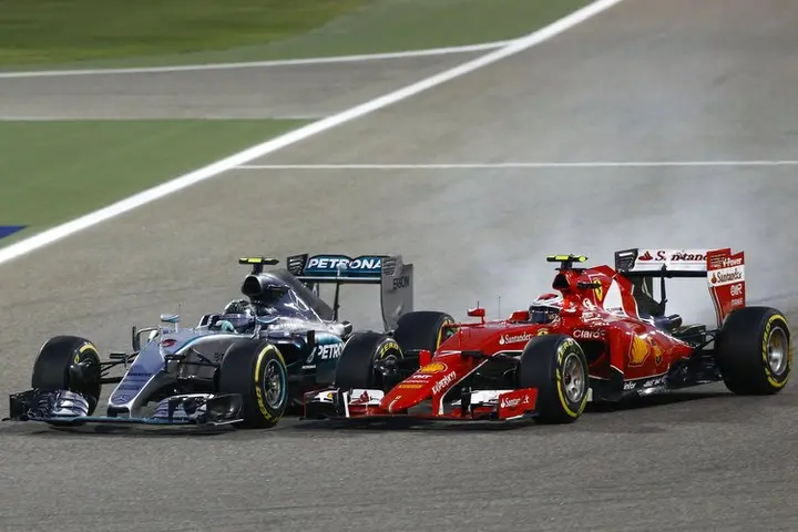 ROSBERG  RAIKKONEN Bahrain