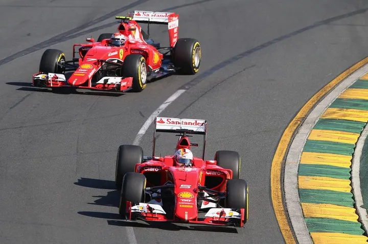 Sebastian+Vettel+Kimi+Raikkonen+Australian