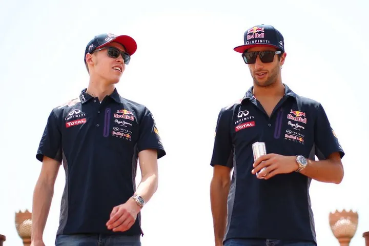 Daniel+Ricciardo+Daniil+Kvyat+F1+Grand+Prix