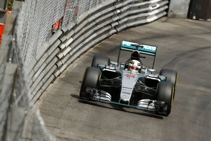 Lewis Hamilton Mercedes Monaco pole