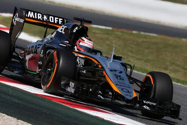 Nico Hulkenberg (GER) Sahara Force India F1 VJM08.Spanish Grand Prix, Friday 8th May 2015. Barcelona, Spain.
