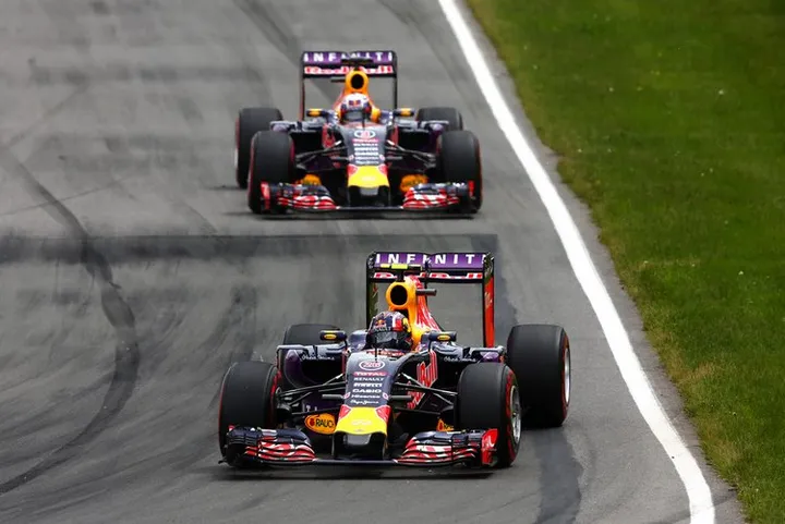 Kvyat+Ricciardo+Canadian+F1+Grand+Prix