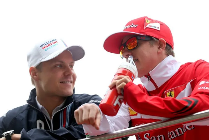 Kimi+Raikkonen+Valtteri+Bottas+F1+Grand+Prix