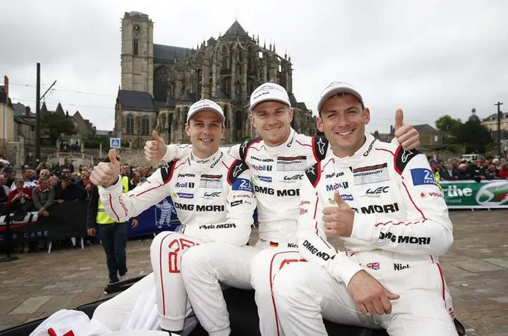 Hulkenberg Tandy Bamber Porsche Le Mans