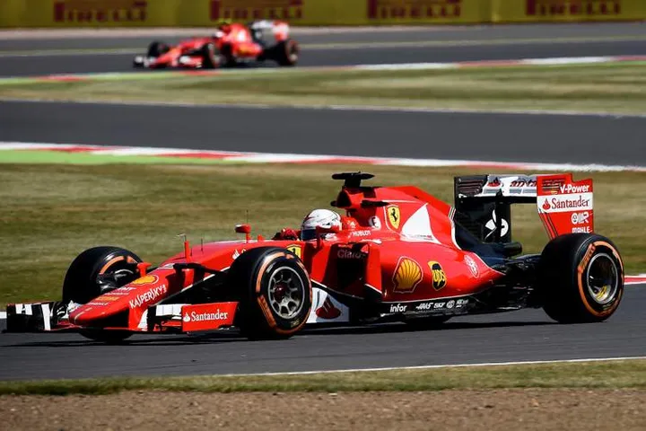 Vettel Ferrari Silverstone 