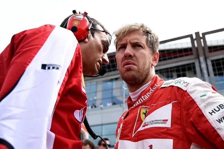 Vettel Ferrari Silverstone