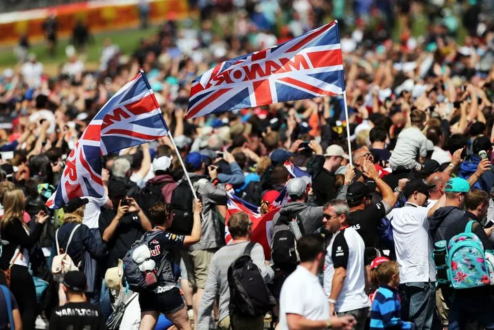 Fans invade the circuit at the end of the race. 05.07.2015. Formula 1 World Championship, Rd 9, British Grand Prix, Silverstone, England, Race Day.
