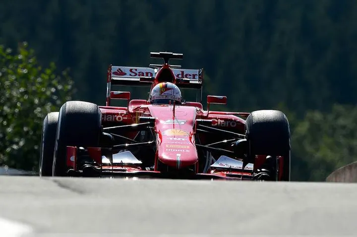 Sebastian Vettel Spa Ferrari