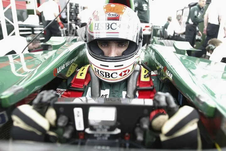 New Jaguar F1 driver Justin Wilson of Great Britain