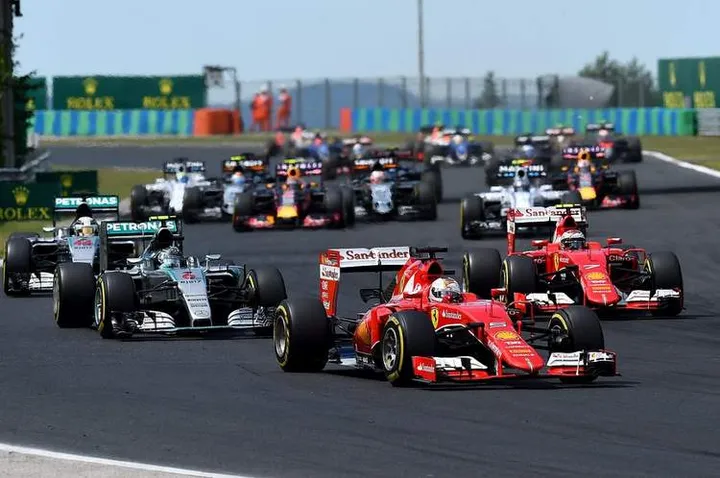 Sebastian Vettel Raikkonen Hamilton Rosberg