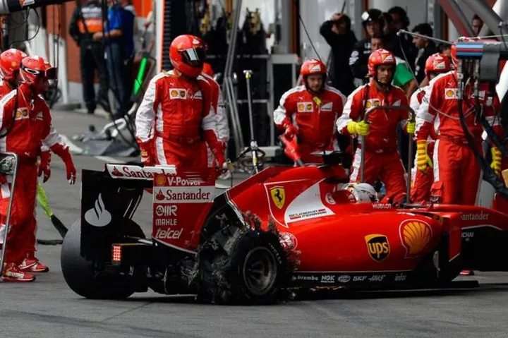 Vettel Spa Ferrari Pirelli blowout44