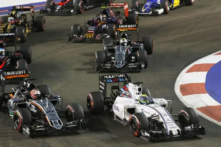 Hulkenberg Massa Singapore