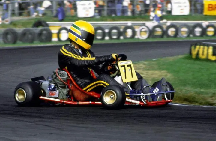 Ayrton Senna (BRA). World Karting Championship, Kalmar, Sweden. 1980