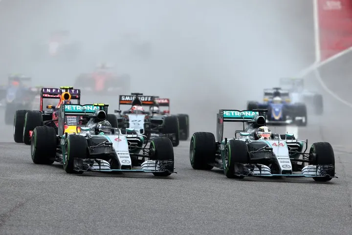 Rosberg Hamilton start Austin