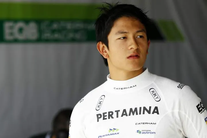 2014 GP2 Series Test 2 Bahrain International Circuit, Bahrain Wednesday 19 March 2014. Rio Haryanto (INA, EQ8 Caterham Racing) World Copyright: Sam Bloxham/LAT Photographic. ref: Digital Image _G7C3853