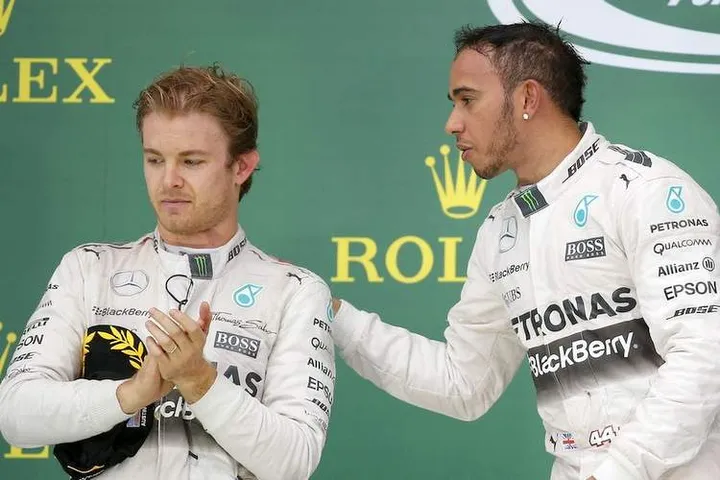 Hamilton and Rosberg