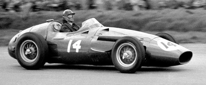 Maria Teresa de Filippis driving a Maserati