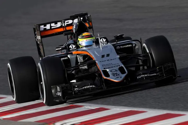 Sergio+Perez+F1+Testing+Barcelona+Day+Two
