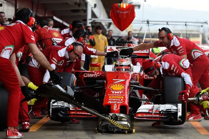 Raikkonen Ferrari F1 Barcelona Test