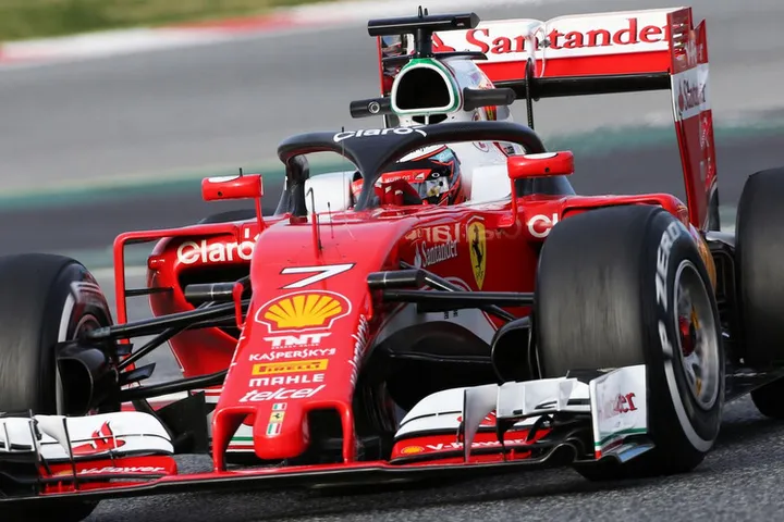Fi ferrari halo cockpit raikkonen Barcelona test