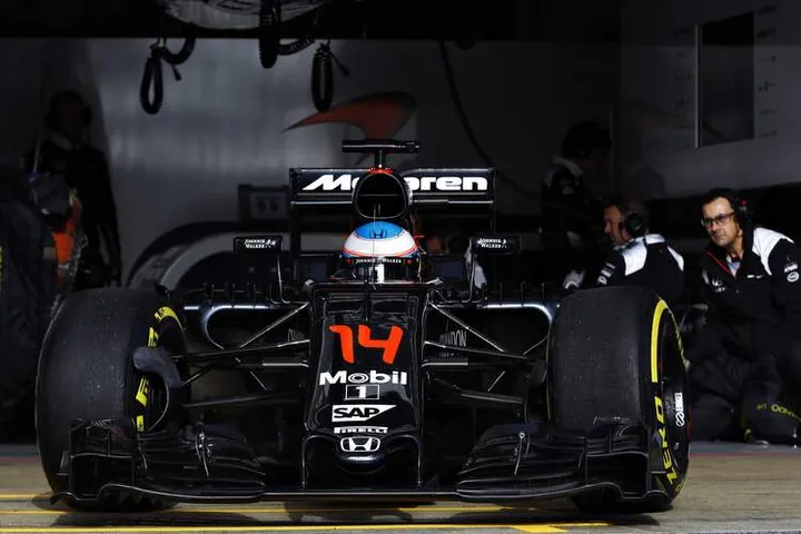Circuit de Catalunya, Barcelona, Spain Tuesday 23 February 2016. Fernando Alonso, McLaren MP4-31 Honda, leaves the garage. World Copyright: Steven Tee/LAT Photographic ref: Digital Image _H7I1652