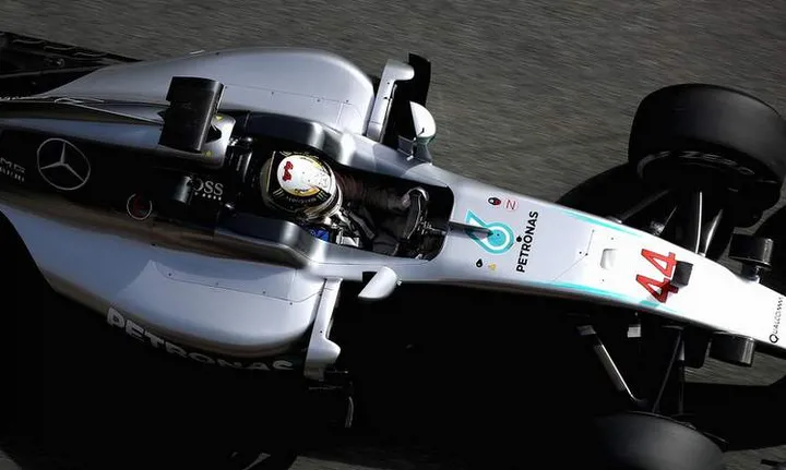 F1+Testing+Barcelona+Day+One+hamilton