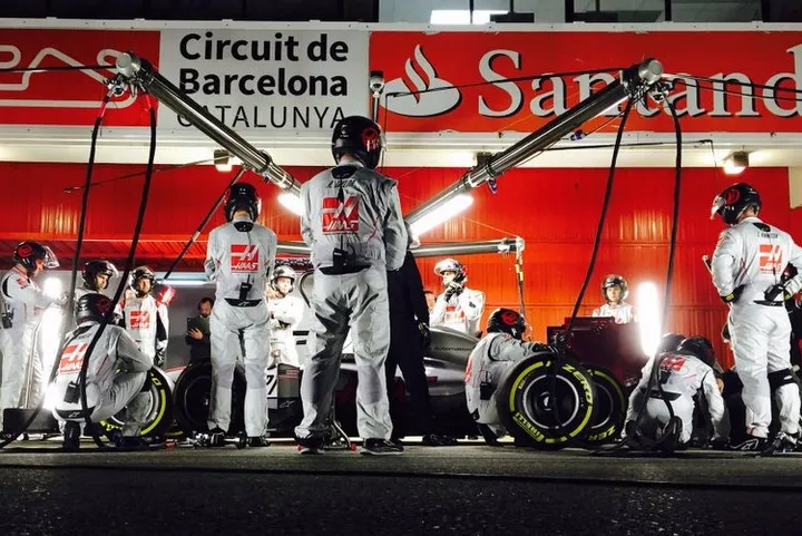 Haas F1 Test Barcelona