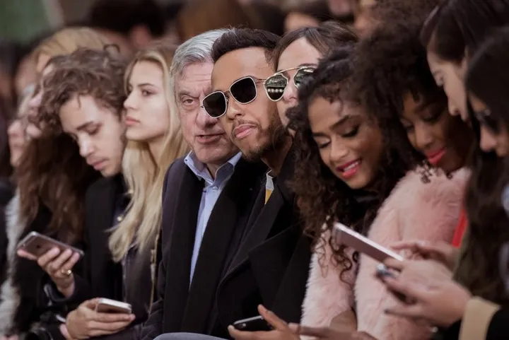 Lewis+Hamilton+John+Galliano+Front+Row+Paris+wkLsx7ANs5Ax
