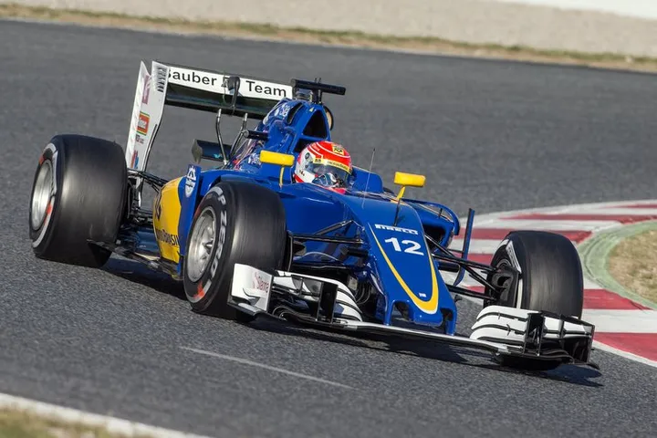 Nasr Barcelona Sauber F1 Test