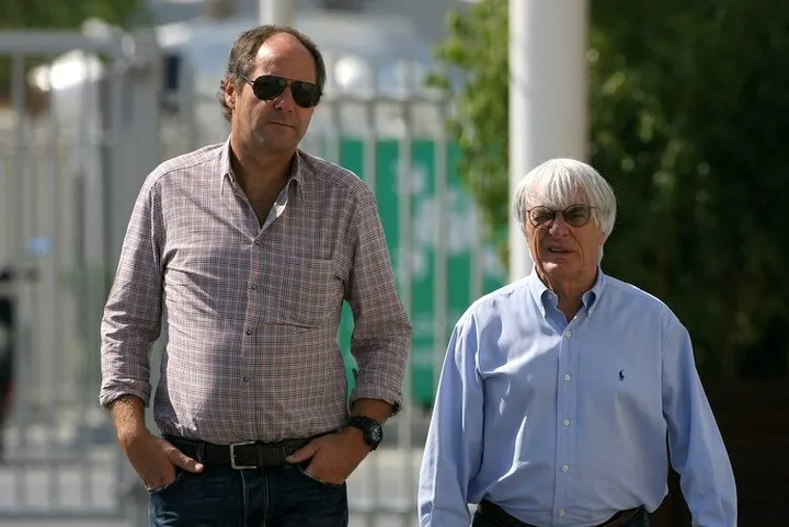 13.11.2011- Gerard Berger (AU), Ex F1 Driver and Bernie Ecclestone (GBR), President and CEO of Formula One Management
