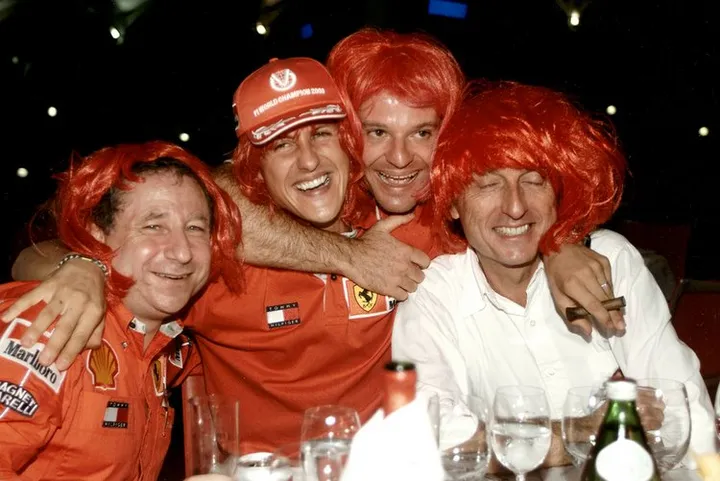 Schumacher Todt Barrichello Montezemolo