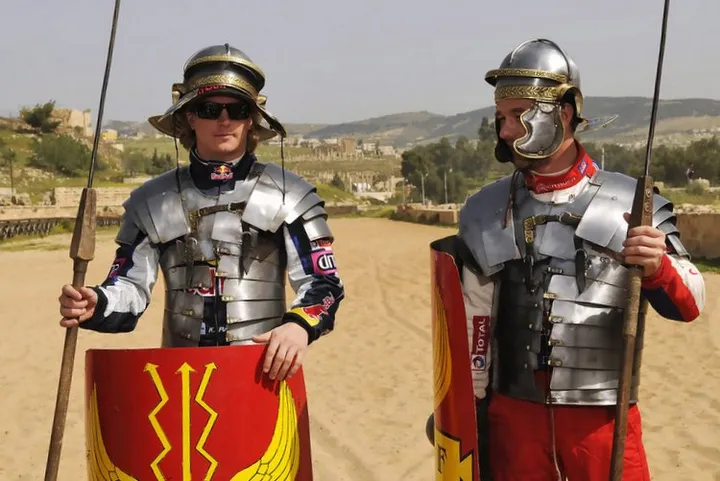 Kimi+Raikkonen+FIA+World+Rally+Championship+Sebastien Loeb