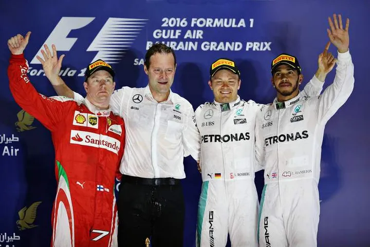 Nico+Rosberg+F1+Grand+Prix+Bahrain+AldoCosta Kimi Raikkonen Lewis hamilton