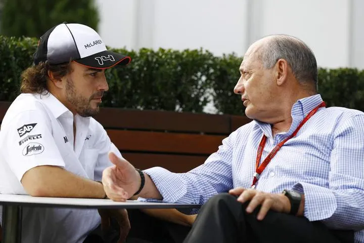 Fernando Alonso and Ron Dennis.