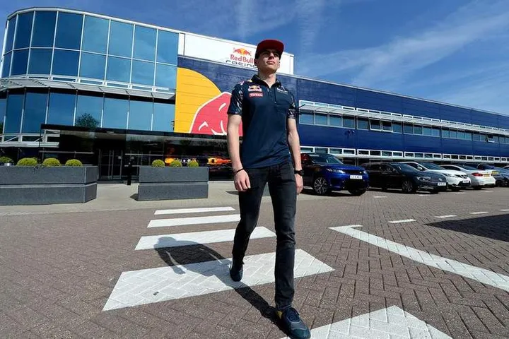 Verstappen Red Bull factory visit