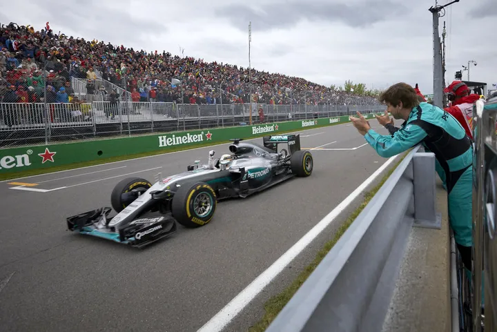 Hamilton winner Canada Mercedes Montreal