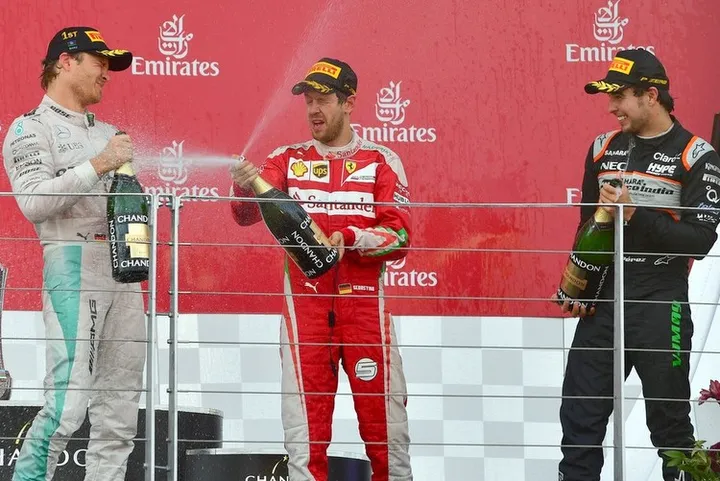 European+F1+Grand+Prix+podium vettel rosberg perez