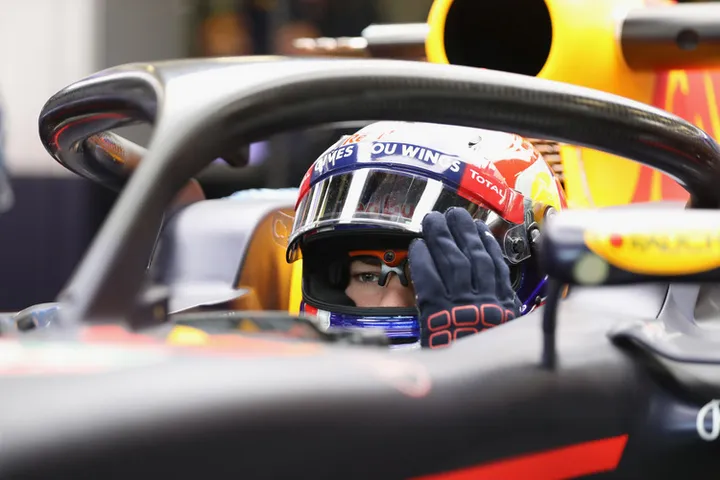NORTHAMPTON, ENGLAND - JULY 12: Pierre Gasly of France and Red Bull Racing drives the Red Bull-TAG Heuer RB12 fitted with the halo safety device during F1 testing at Silverstone Circuit on July 12, 2016 in Northampton, England. (Photo by Mark Thompson/Getty Images)