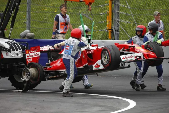Vettel Ferrari Austria blowout