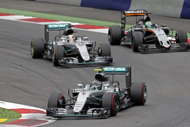 Rosberg Hamilton Austria Mercedes