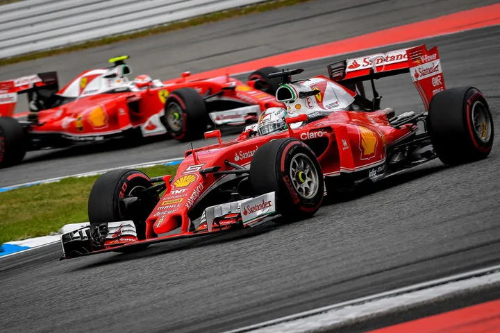 F1+Grand+Prix+of+Germany+Raikkonen Vettel