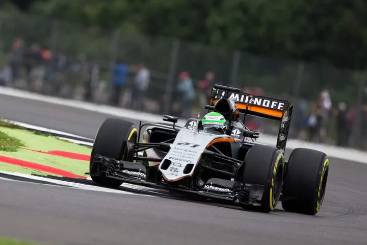 Nico Hulkenberg (GER) Sahara Force India F1 VJM09.British Grand Prix, Friday 8th July 2016. Silverstone, England.